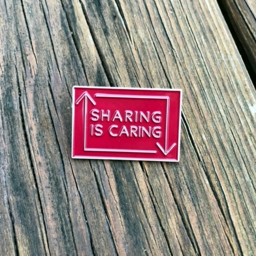 Sharing is Caring • Posh Swag, Lapel Pin, Fashion - Picture 8 of 8